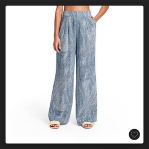 NWT Fe Noel x Target Women's Fine Line Print Wide Leg Pants (XL & XXL)